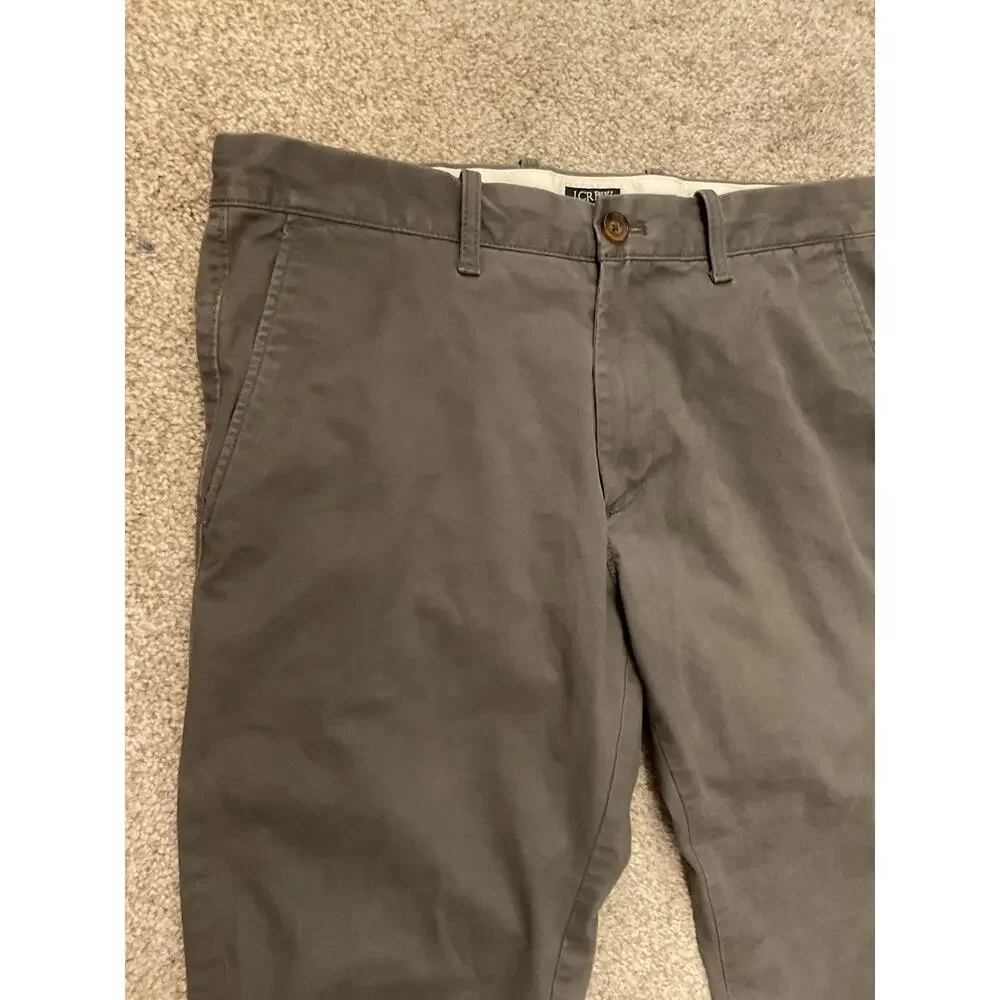 J.Crew Flex Skinny Chino Pants Men's Dark Gray Stretch Casual Office, 31x30